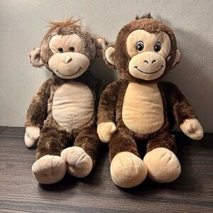 2 Build a Bear Monkeys 2013 Retired and 2023 Curious George